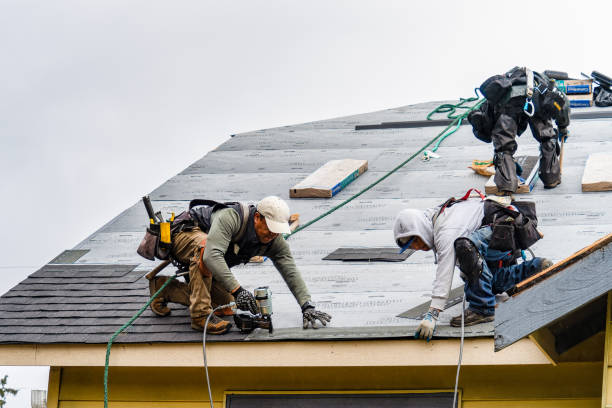 Professional Roofing technician working in Bergton, VA